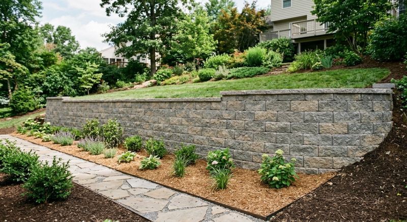 Block Retaining Wall Installation in Tampa, FL