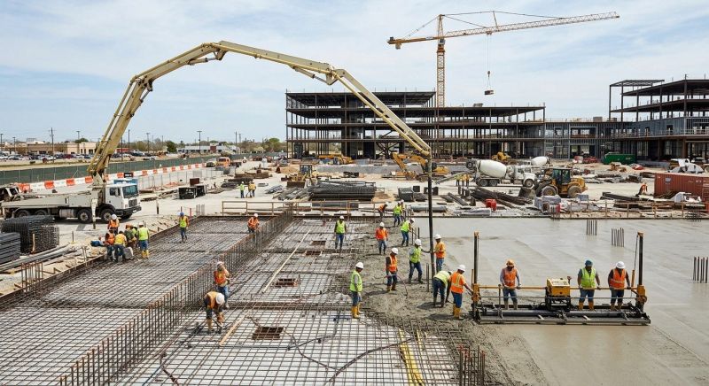 Commercial Slab Installation in Manassas, VA