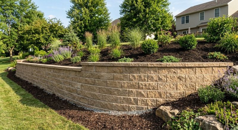 Block Retaining Wall Installation in Marin County, CA
