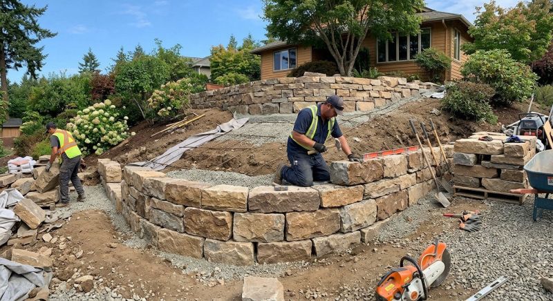 Landscape Wall Construction in Napa, CA