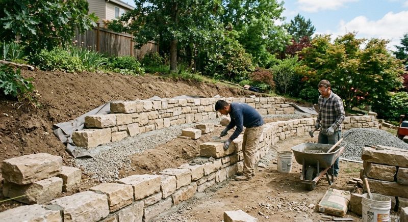 Landscape Wall Construction in Brevard County, FL