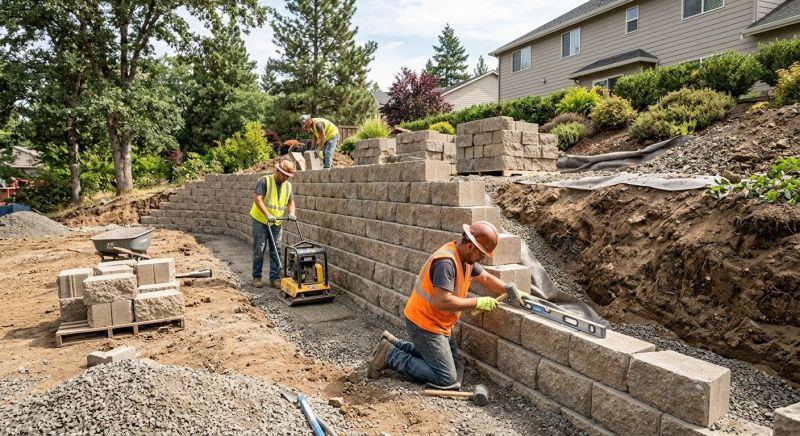 Retention Wall Construction in Daytona Beach, FL