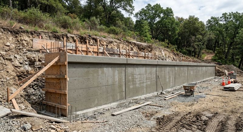 Retention Wall Installation in Orlando, FL