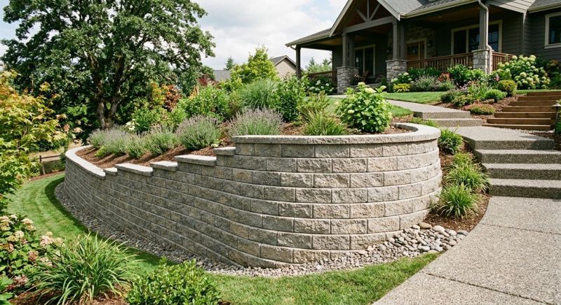 Retention Wall Installation in Tampa, FL